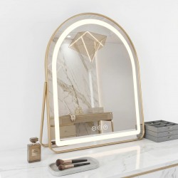 Lustro LED GLAM L.Gold 40x45cm
