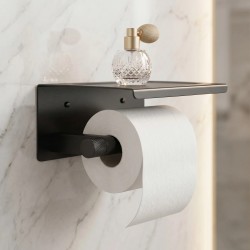 Uchwyt na papier toaletowy z półką 39105A ORI Tytan