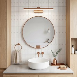 Kinkiet łazienkowy LED SWE013-1W 43cm Miedź szczotkowana