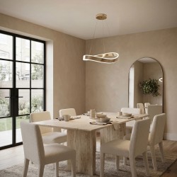 LAMPA SUFITOWA WISZĄCA SWE064-CP 40cm ZŁOTA