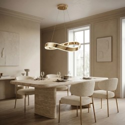 LAMPA SUFITOWA WISZĄCA SWE066-CP 60cm ZŁOTA