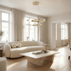 LAMPA SUFITOWA WISZĄCA SWE063-CP ZŁOTA