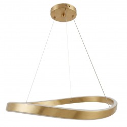 LAMPA SUFITOWA WISZĄCA SWE069-CP 80cm ZŁOTA SZCZOTKOWANA