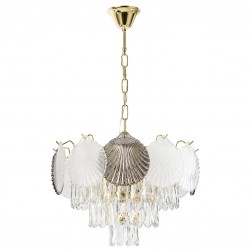 Lampa Wisząca z Kryształami SWE083-CP 40cm Złota
