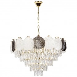 Lampa Wisząca z Kryształami SWE084-CP 60cm Złota