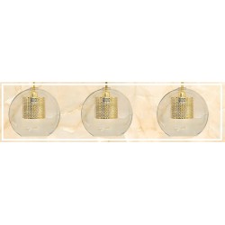 Lampa wisząca szklana loft APP554-1CP 20cm Złota
