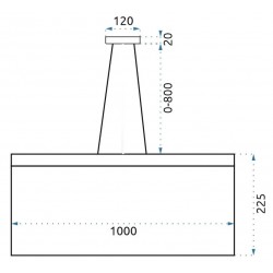 Lampa wisząca Glamour LED Chain APP891-CP