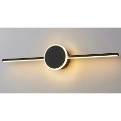 KINKIET ŁAZIENKOWY LED ROUND BLACK 80CM APP850-1W