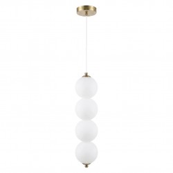 Lampa sufitowa wisząca LED LHJ118-4CP złota szczotkowana