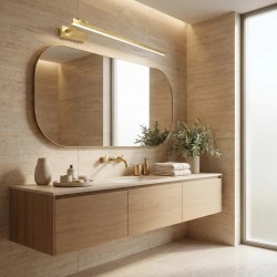 Kinkiet łazienkowy SWE033-1W 80cm Złoty Szczotkowany