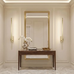 Kinkiet łazienkowy SWE033-1W 80cm Złoty Szczotkowany