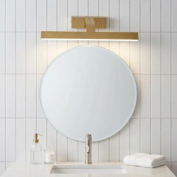 Kinkiet łazienkowy LED SWE007-1W 43cm Złoto szczotkowane