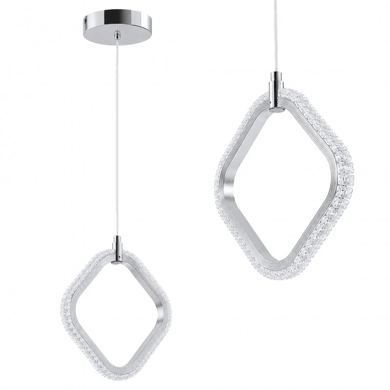 Lampa sufitowa wisząca LED LHJ127-W chrom
