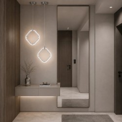 Lampa sufitowa wisząca LED LHJ127-W chrom