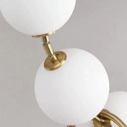 LAMPA SUFITOWA WISZĄCA LED APP1444-10CP Złota
