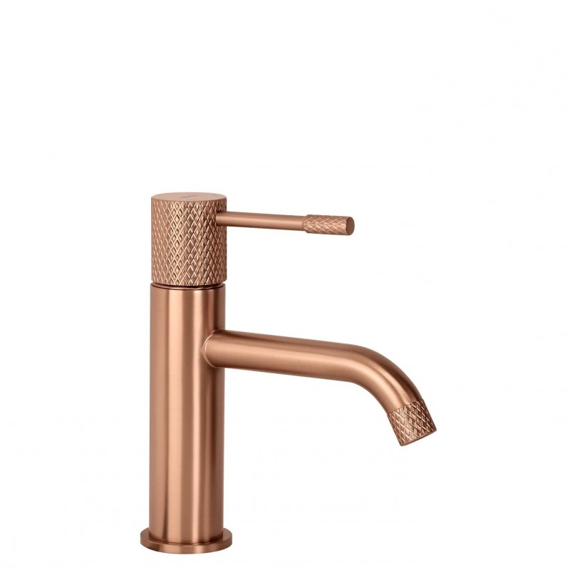 Bateria umywalkowa Rea Venti Miedź Szczotkowana Niska