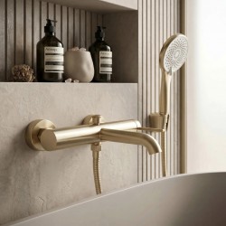 Bateria wannowa REA Rivo Złota Szczotkowana