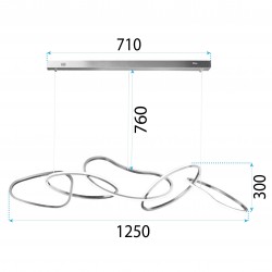 Lampa Wisząca LED APP1054-CP