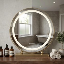 Lustro LED MAKE-UP L.Gold 40 cm