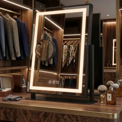 Lustro LED LUMI Black 30x40cm