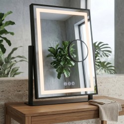 Lustro LED LUMI Black 30x40cm