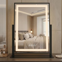 Lustro LED LUMI Black 30x40cm