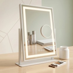 Lustro LED LUMI White 30x40cm