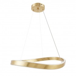 LAMPA SUFITOWA WISZĄCA SWE067-CP 60cm ZŁOTA SZCZOTKOWANA