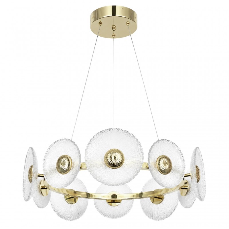 LAMPA SUFITOWA WISZĄCA SWE071-CP 60cm ZŁOTA