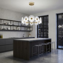 LAMPA SUFITOWA WISZĄCA SWE071-CP 60cm ZŁOTA