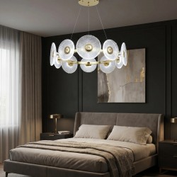 LAMPA SUFITOWA WISZĄCA SWE071-CP 60cm ZŁOTA