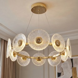 LAMPA SUFITOWA WISZĄCA SWE071-CP 60cm ZŁOTA