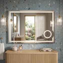 Lustro ścienne LED 80x60cm HAVEN