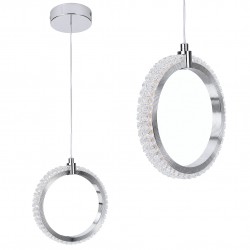 Lampa sufitowa wisząca LED LHJ126-W chrom