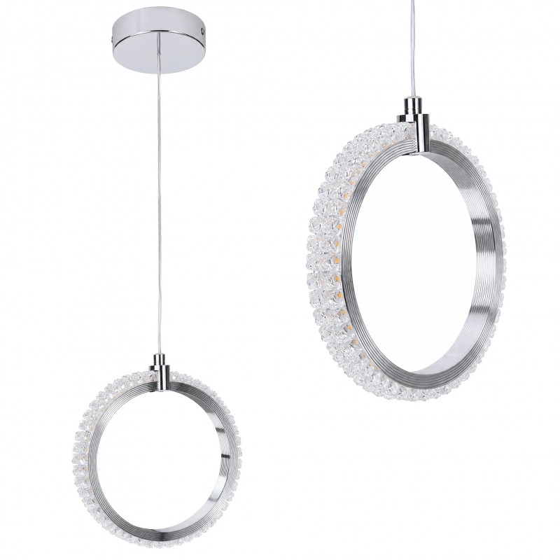 Lampa sufitowa wisząca LED LHJ126-W chrom