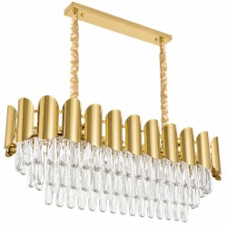 Lampa Wisząca z Kryształami SWE101-CP Złota