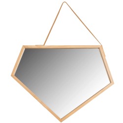 Lustro Asymetryczne drewniane  49 cm YMJZ20216