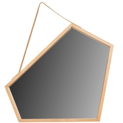 Lustro Asymetryczne drewniane  49 cm YMJZ20216