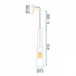 LAMPA ŚCIENNA KINKIET APP896-1W  Złota