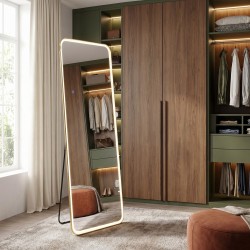 LUSTRO LED Classico 50x160cm Złoto Szczotkowane