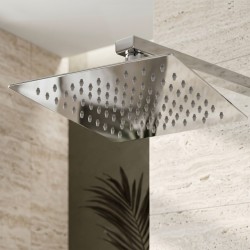 Deszczownica kwadratowa czarna REA JS-P015 25cm Chrom