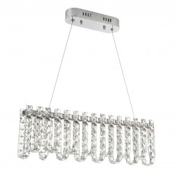 Lampa Wisząca LED z Kryształami SWE073-CP 60cm Chrom