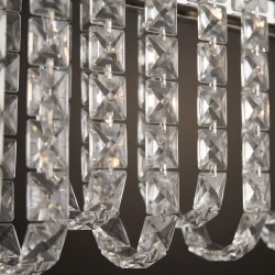 Lampa Wisząca LED z Kryształami SWE073-CP 60cm Chrom