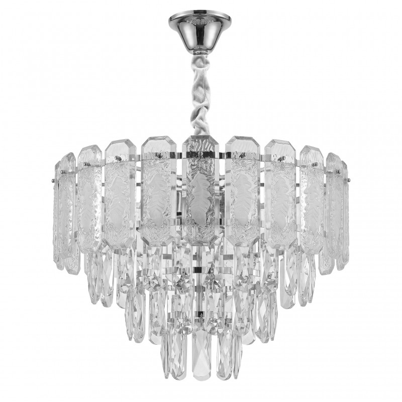 Lampa Wisząca z Kryształami SWE087-CP 40cm Chrom