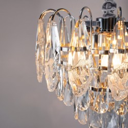 Lampa Wisząca z Kryształami SWE077-CP 30cm Chrom