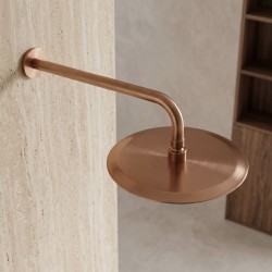 Deszczownica okrągła REA JS-P014BRG 25cm Miedź Szczotkowana