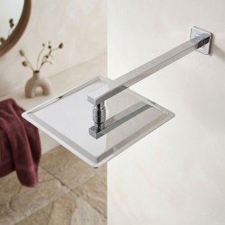 Ramię do deszczownicy kwadratowe REA JS-9022 40cm Chrom