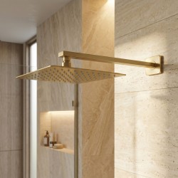 Ramię do deszczownicy kwadratowe REA JS-9022BG 40cm Złote Szczotkowane