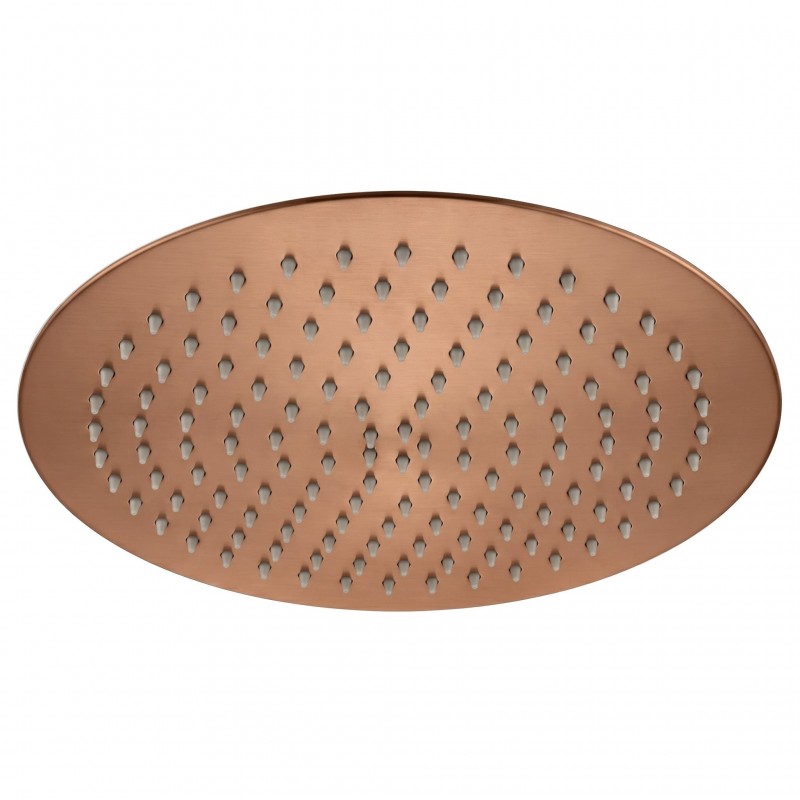 Deszczownica okrągła REA JS-P014BRG 30cm Miedź Szczotkowana