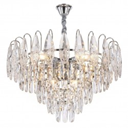 Lampa Wisząca z Kryształami SWE079-CP 50cm Chrom